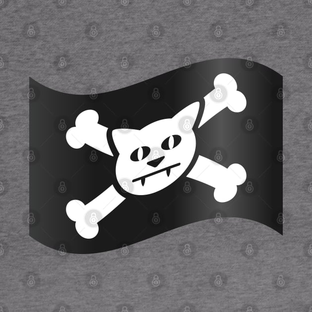 Jolly Roger the Cat pirate flag by Markaneu